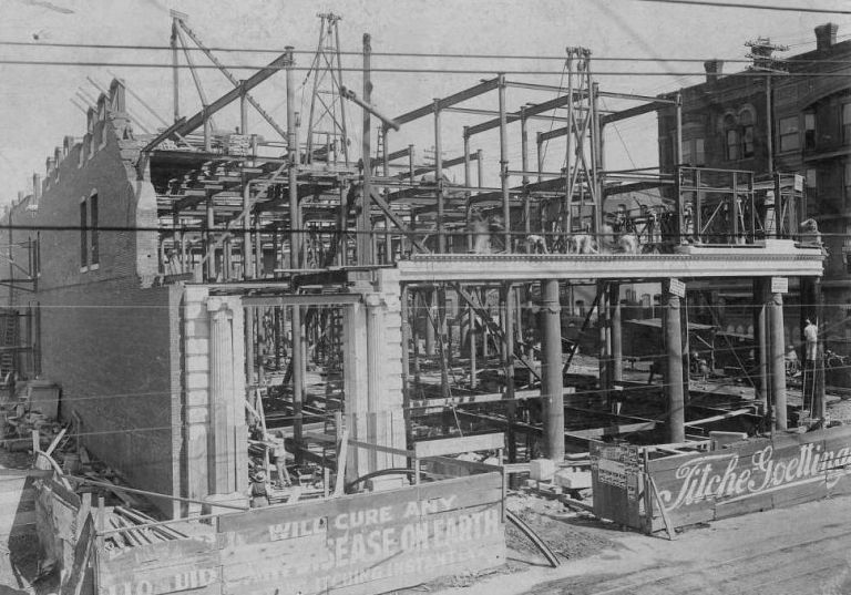 The Wilson Building Under Construction — 1902 | Flashback : Dallas