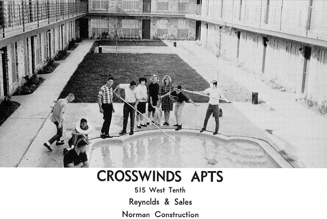 adamson_1965yrbk_crosswindapts Flashback Dallas
