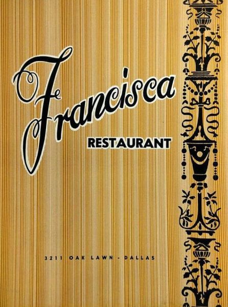francisca-restaurant_menu_1961_ebay
