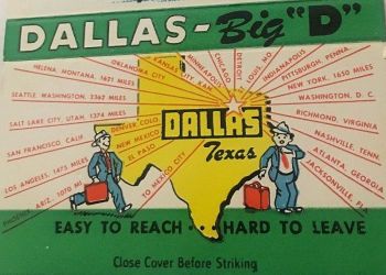 dallas-hospitality_matchbook-cover_ebay_a1