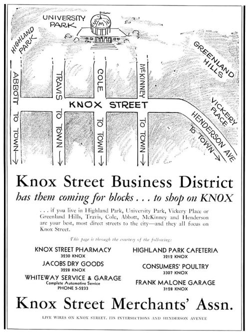 knox-street-business-district_SMU-rotunda_1932