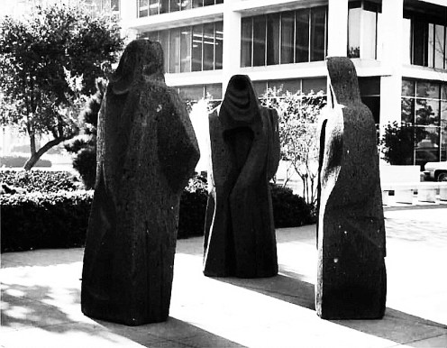 stemmons_three-witches_hooded-figures_pedro-coronel